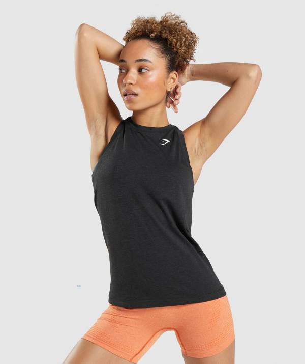 Damske Tielko Gymshark Vital Seamless 2.0 Light Čierne | AI4978261
